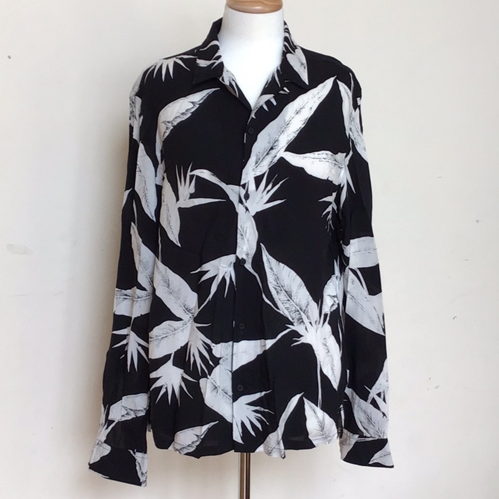 ALLSAINTS  Black &  White Men’s Shirt.